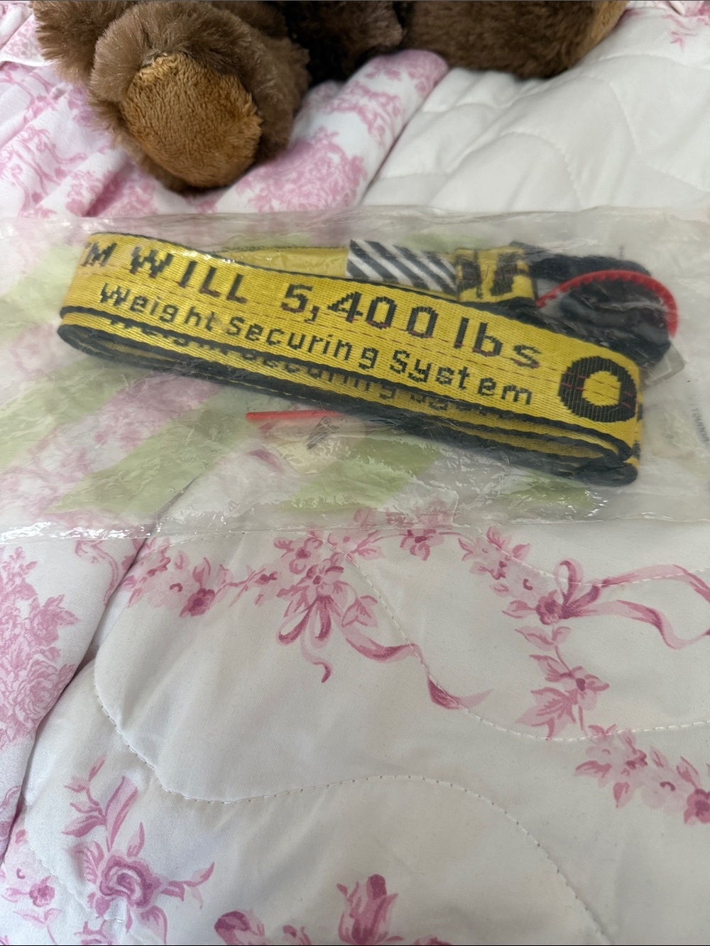 Off-White Yellow and Black Industrial Webbing Belt